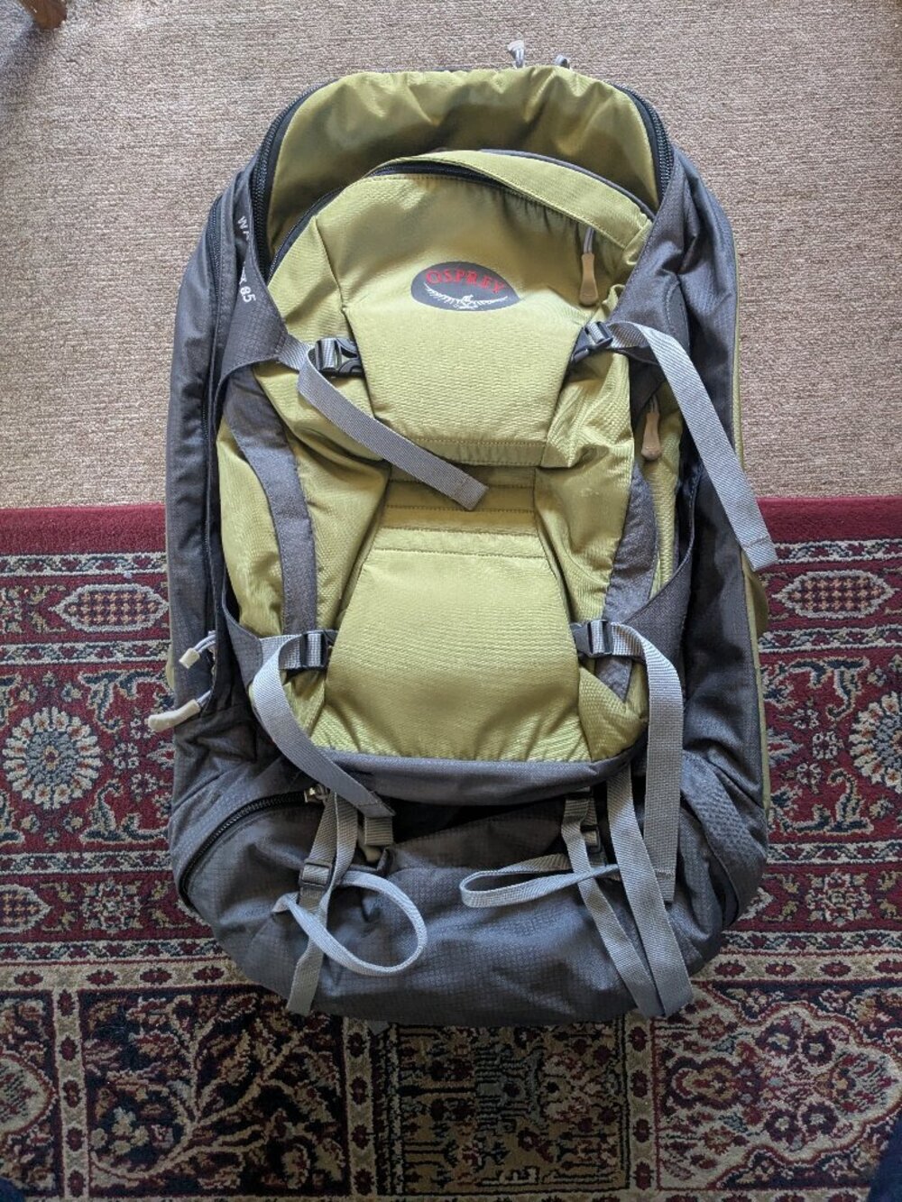 Osprey Waypoint 85 Liter Green B Backpack Duffel Detachable